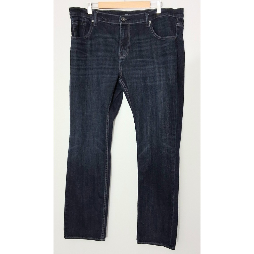 BKE Nolan Jeans Men's Size 40x32 Blue Dark Wash Straight Leg Pockets Pre-owned